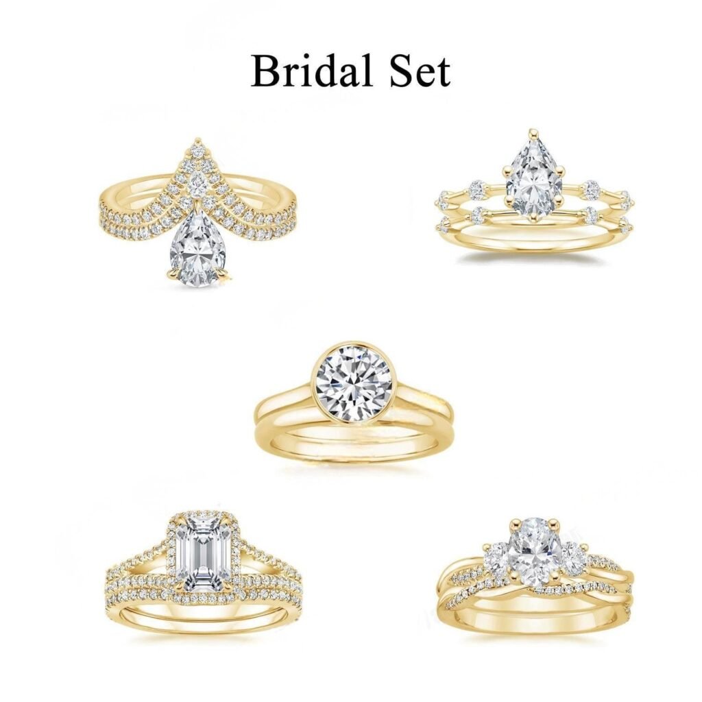 Wedding ring light luxury stacking ring1CT-s925 sterling silver with moissanite set